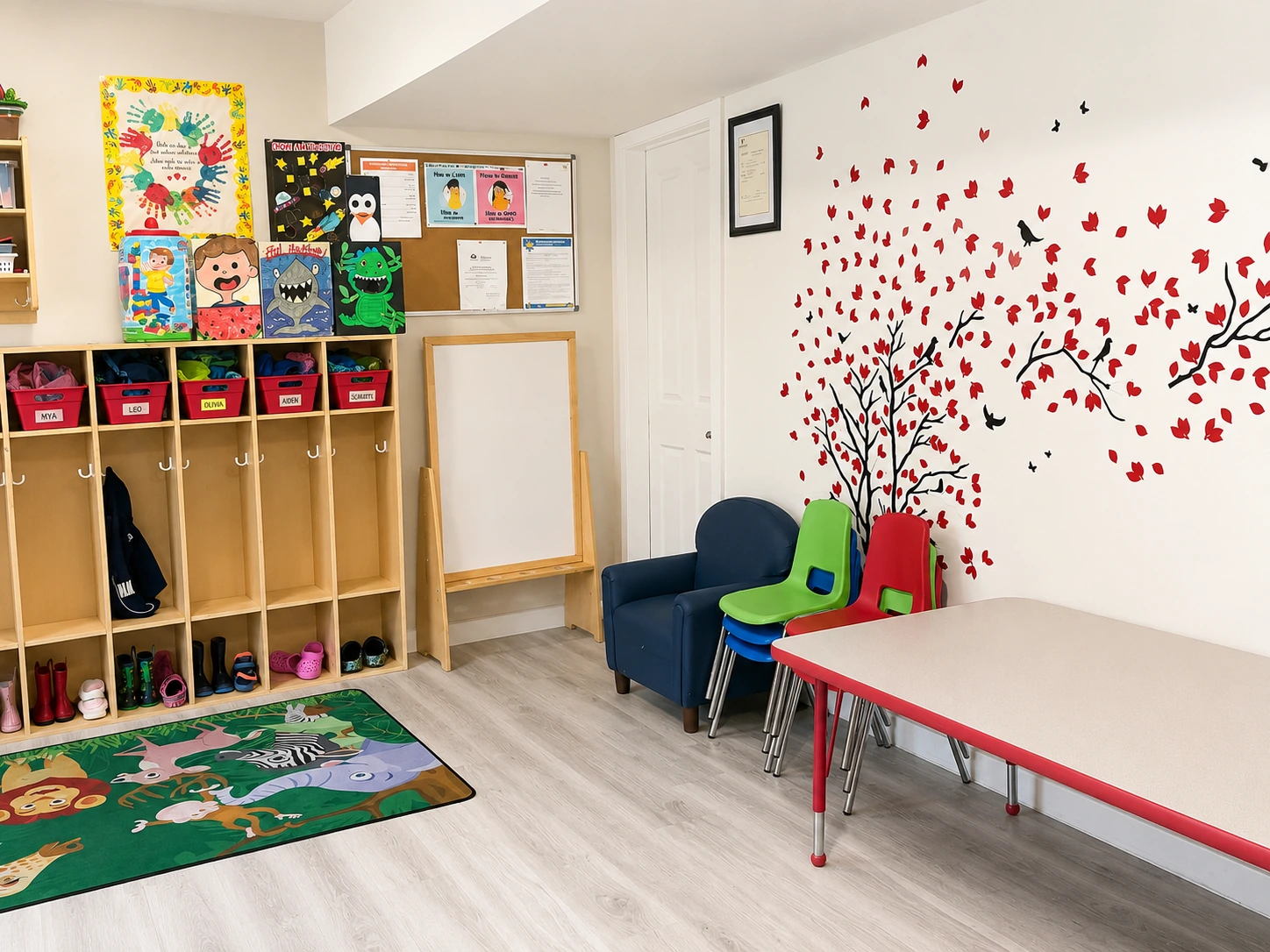 Bright, welcoming classroom at the Secret Heart Academy Surrey centre